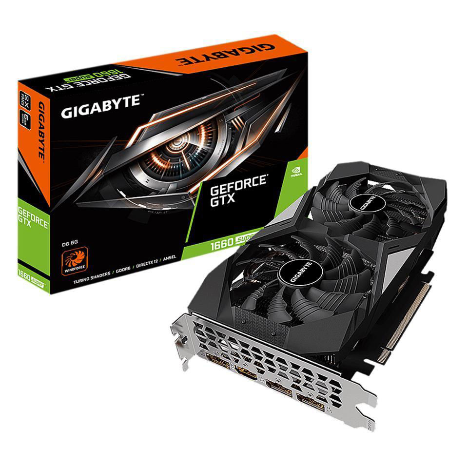 GIGABYTE-GeForce GTX 1660, Super 6 ГБ, GDDR6, PCI Express 3,0x16, видеокарта ATX, оптовая продажа
