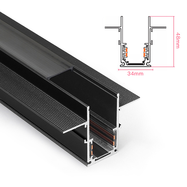 Focus Lamp Retail Spot Lighting new trend 48V linear spotlight surface recessed pendant led magnetic track