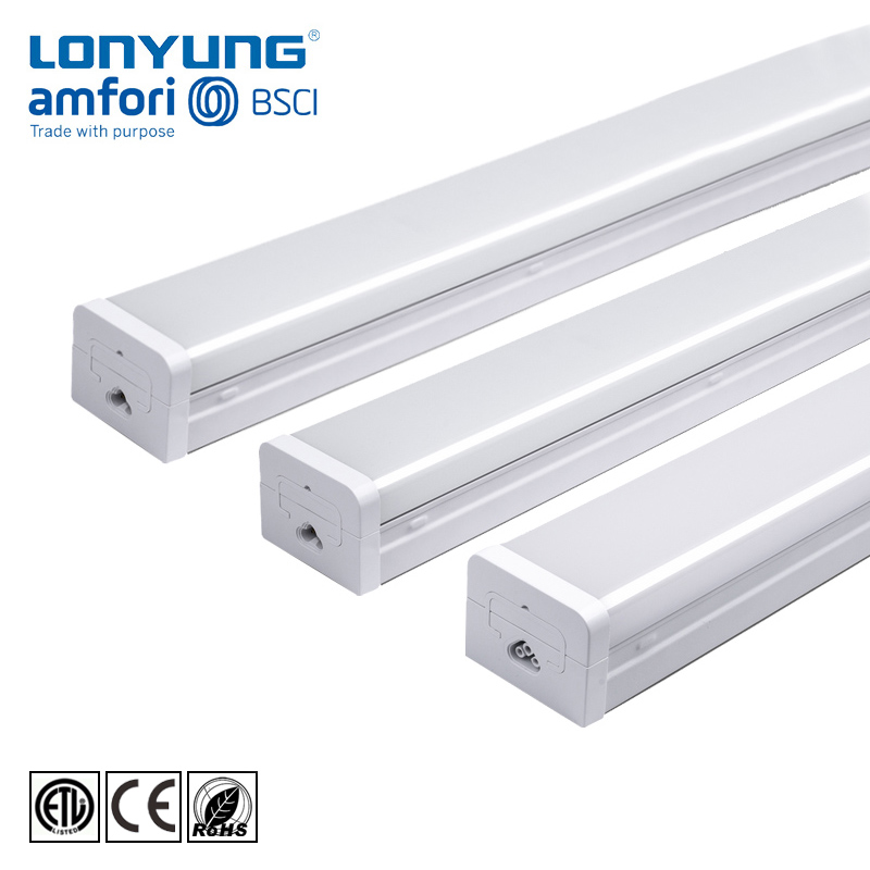 ETL CE 2 фута, 20 Вт, 4 фута, 40 Вт, сенсор, приглушаемая Поверхностная установка, комнатная трубка, лампа для освещения магазина, линейный светодиодный фонарь