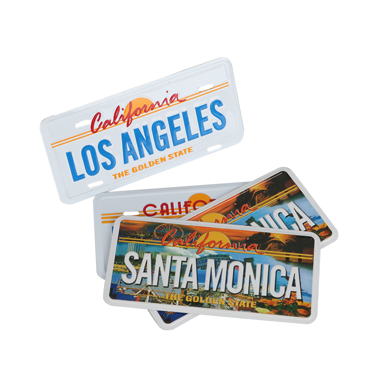 Custom Logo Licens Plate Emboss Aluminium Metal Car Number Plate Decoration Car License Plate