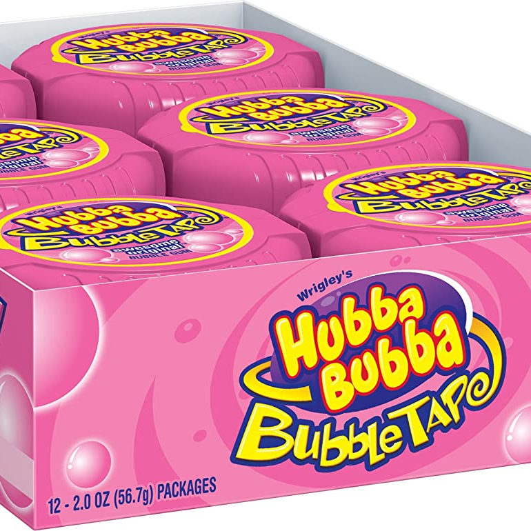 Оригинальная Резиновая лента Hubba Bubba Gum, 2 унции (24 рулона) [4 упаковки по 6 шт.]