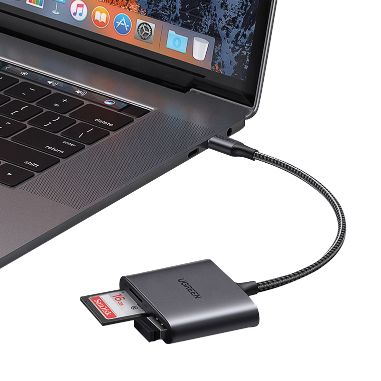 UGREEN USB Type C к USB SD Micro SD кардридер для iPad ноутбука HTPC SD адаптер карты памяти