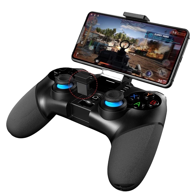 PG 9156 mobile 360 Degree joystick game controller With Phone Holder 2.4G WiFi wireless Telescopic gamepad for PUBG