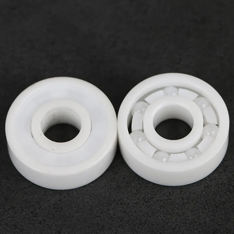 8*22*7mm Corrosion resistance Spinner skateboard white colour high speed full ZrO2 ceramic bearing 608-2rs 608CE 608