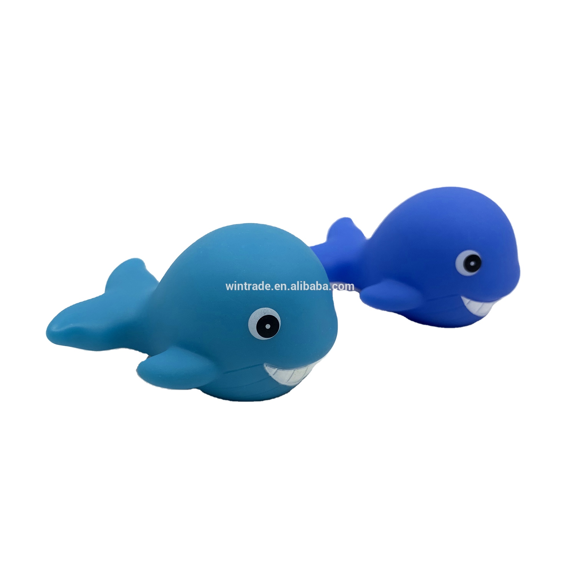 Customization light up on water animal whale rubber pool floats blue for child