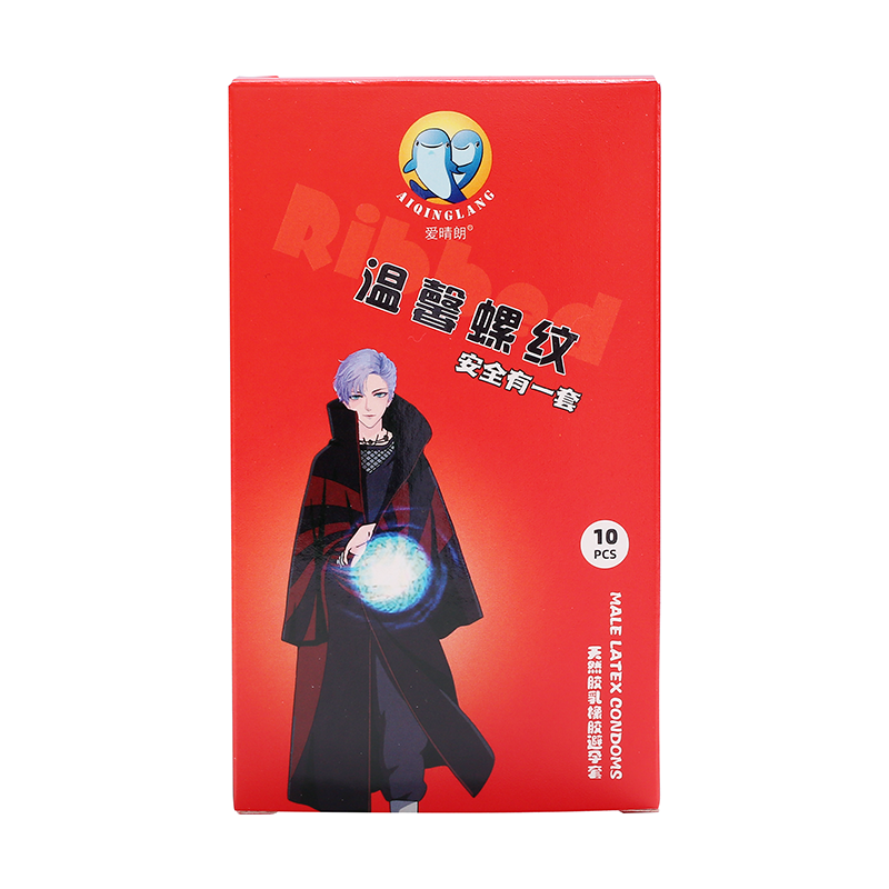 Natural rubber latex condom high quality threaded condom easy orgasm sexy condoms