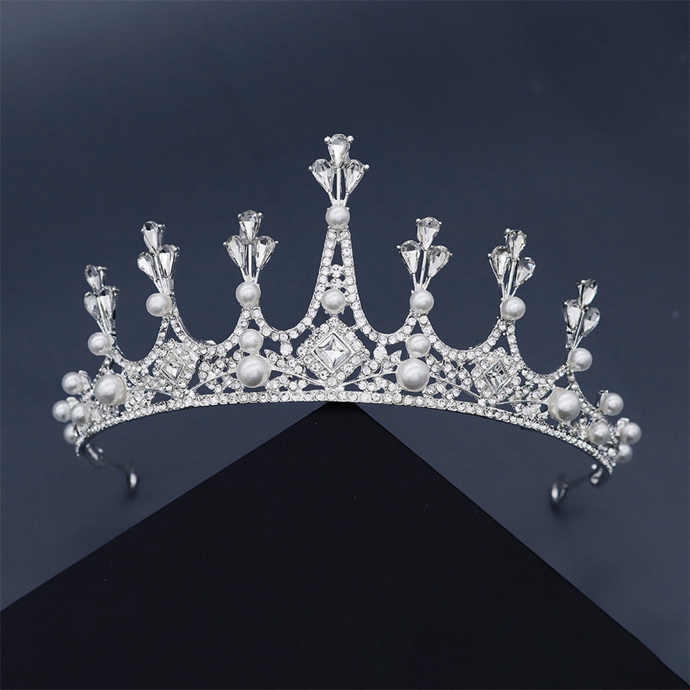 Bride's Crown Wedding Women Hair 2021 Factory Direct Fashion Noble Crystal Head Jewelry Diadem Tiara Bridal Crowns For Queens