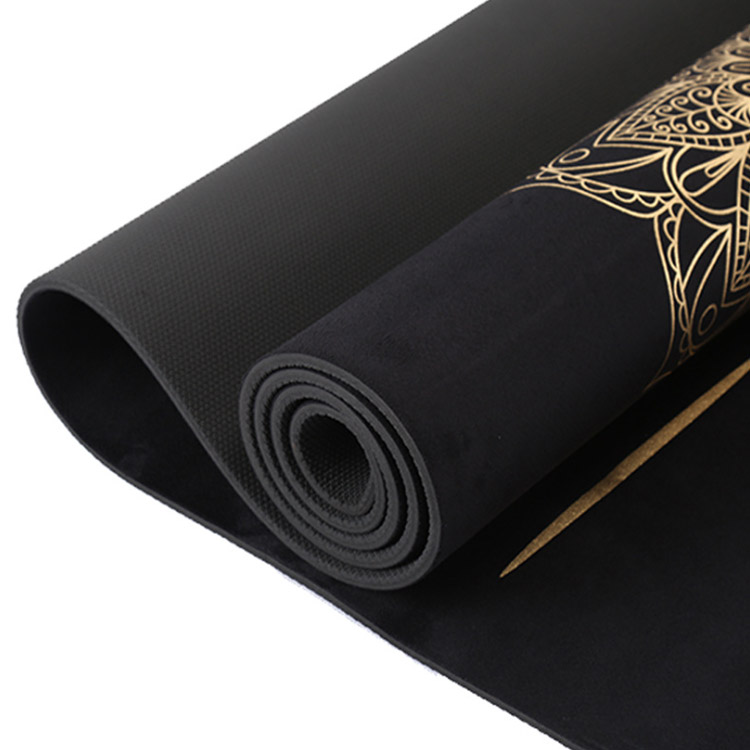 Yoga mat pu natural rubber 4mm yoga mat eco pu tri folding yoga mat - pu leather 6ft 5cm thick
