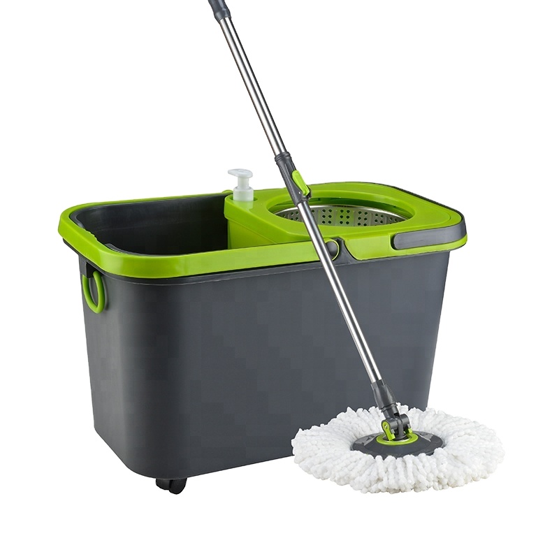 Швабра из микрофибры Magic ispinmop 360 с легкой ручкой