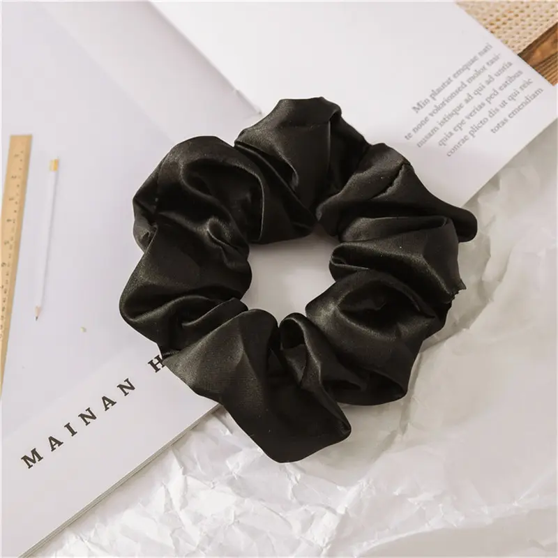 Bedazzler Silk Charmeuse Fabric Satin Pleuche Fabric Velvet No Crease Custom Natural Fiber 100% Pure Silk Hair Scrunchies