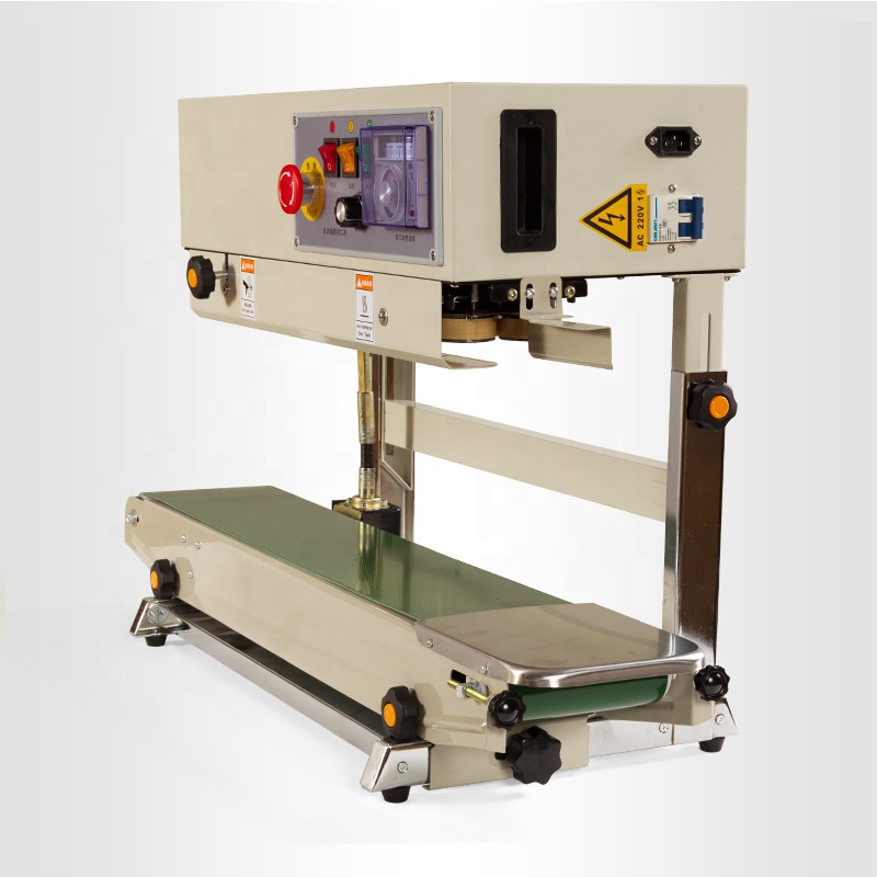 Stand Automatic Continuous Plastic Bag Band Pouch Sealer Pouch Sealing Machine