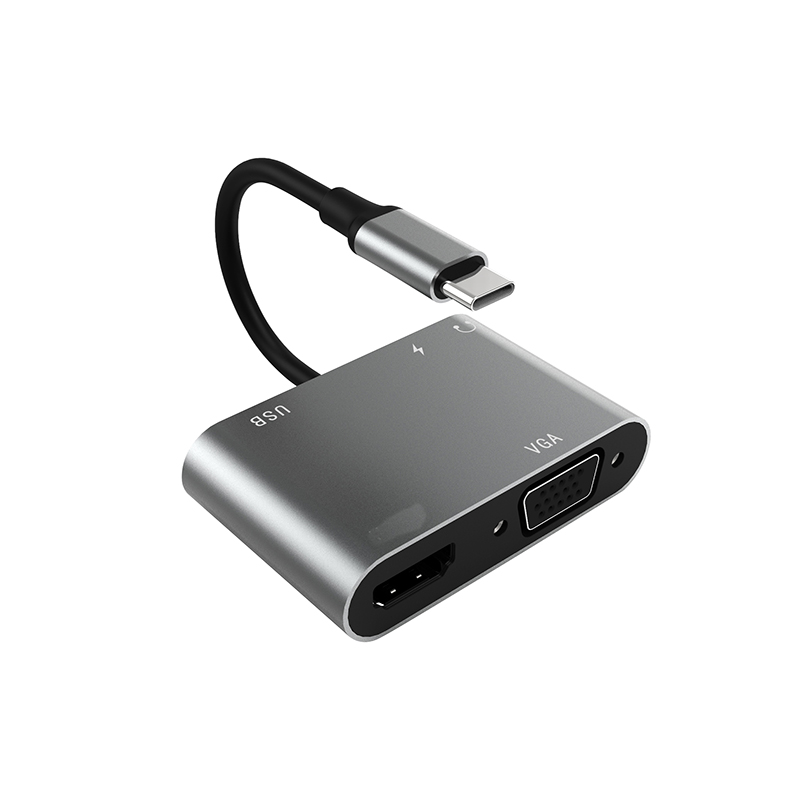 2020 продукт 5 портов usb 3,0 usb c hub адаптер для type-c hub