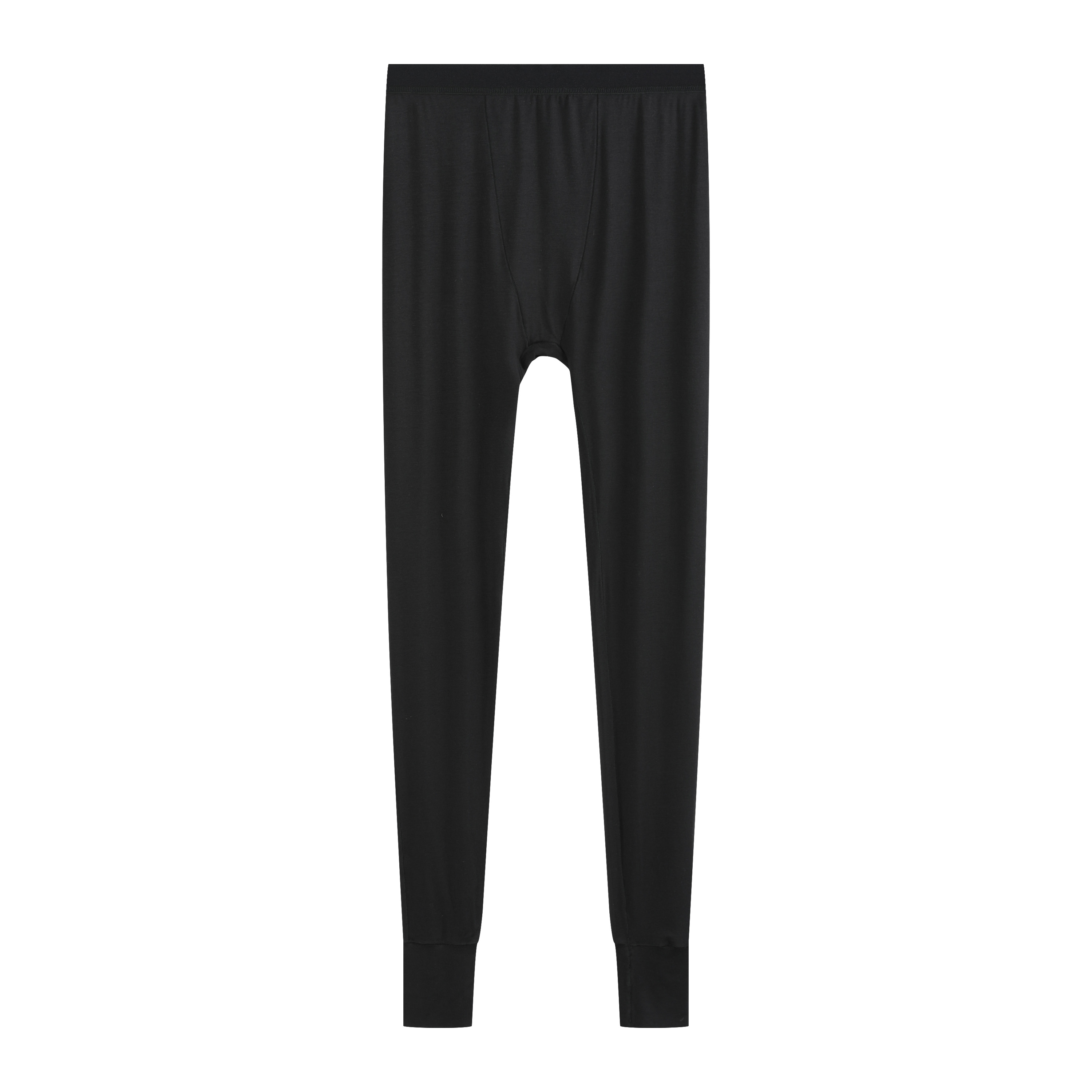 Pajama Pants Wholesale Bamboo Fiber Pajama Pants Winter Close-Fitting Pure Black Pajama Pants Men Clothes