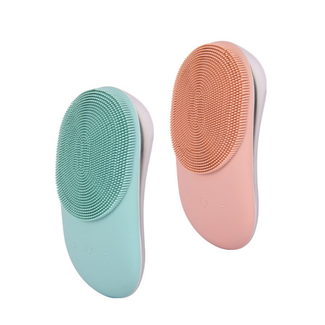 New Style Electric Silicone Makeup Cleaner Facial Cleansing Scrubber Soft Face Brush Silicon