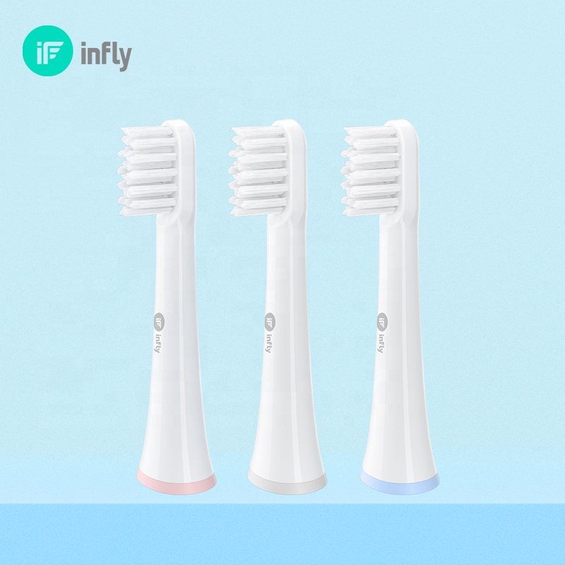 Совместимость с электрической зубной щеткой infly P60 оптовая продажа OEM/ODM сменные головки зубной щетки