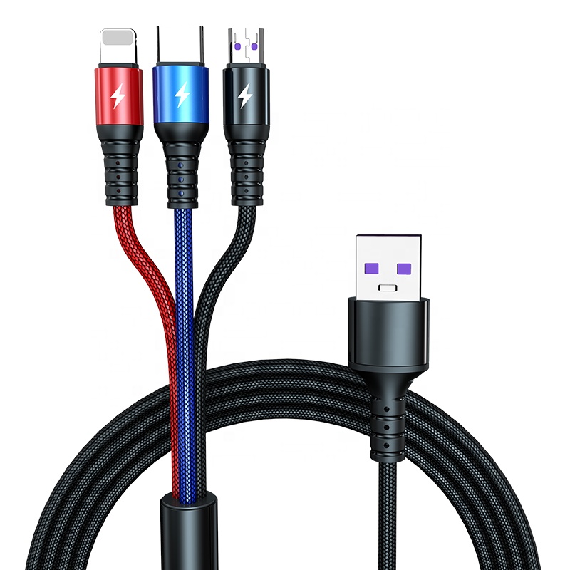 3в1 usb-кабель для передачи данных для iPhone, быстрое зарядное устройство, зарядный кабель для телефонов Android, type c, xiaomi, huawei, Samsung, зарядный провод для iPad