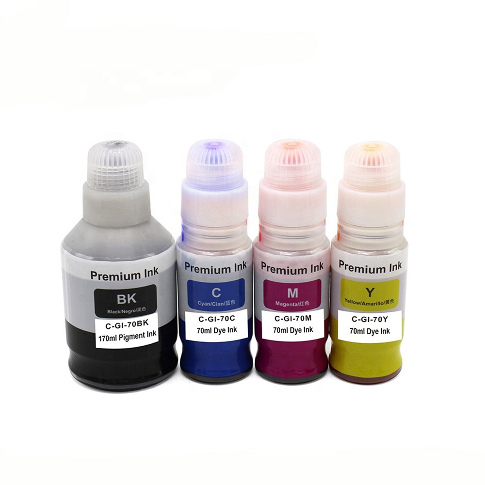 gi70 GI-70 ink Tatrix GI70 GI 70 Compatible Water Based Bulk Bottle Refill Inkjet Ink GI-70 for Canon PIXMA G6010 Printer