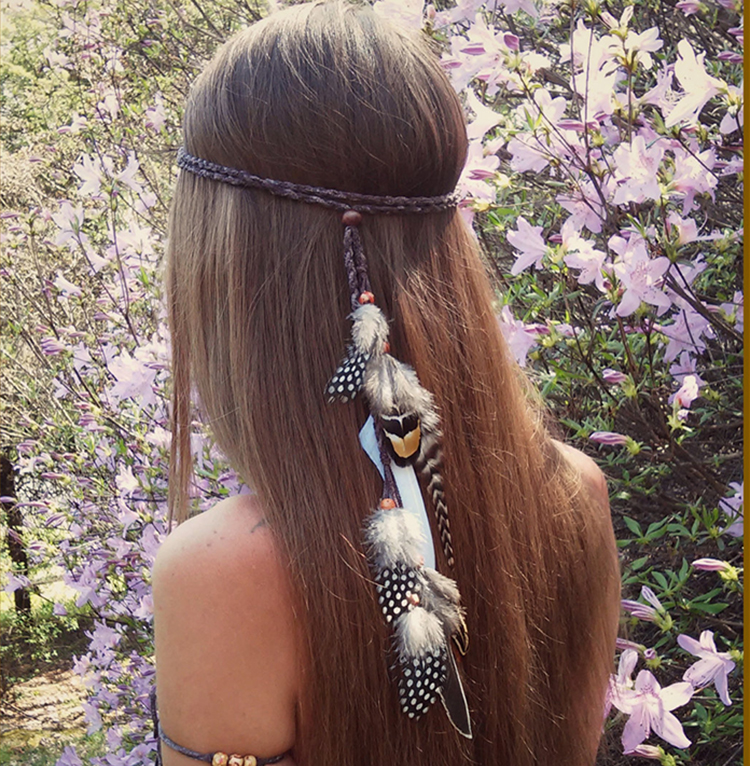 Ruigang Bohemian Jewelry Feather Headbands Hippie Headdress Yiwu Hair Accessories