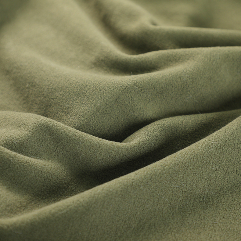 Сплошной односторонний матовый микро флис для hometextile