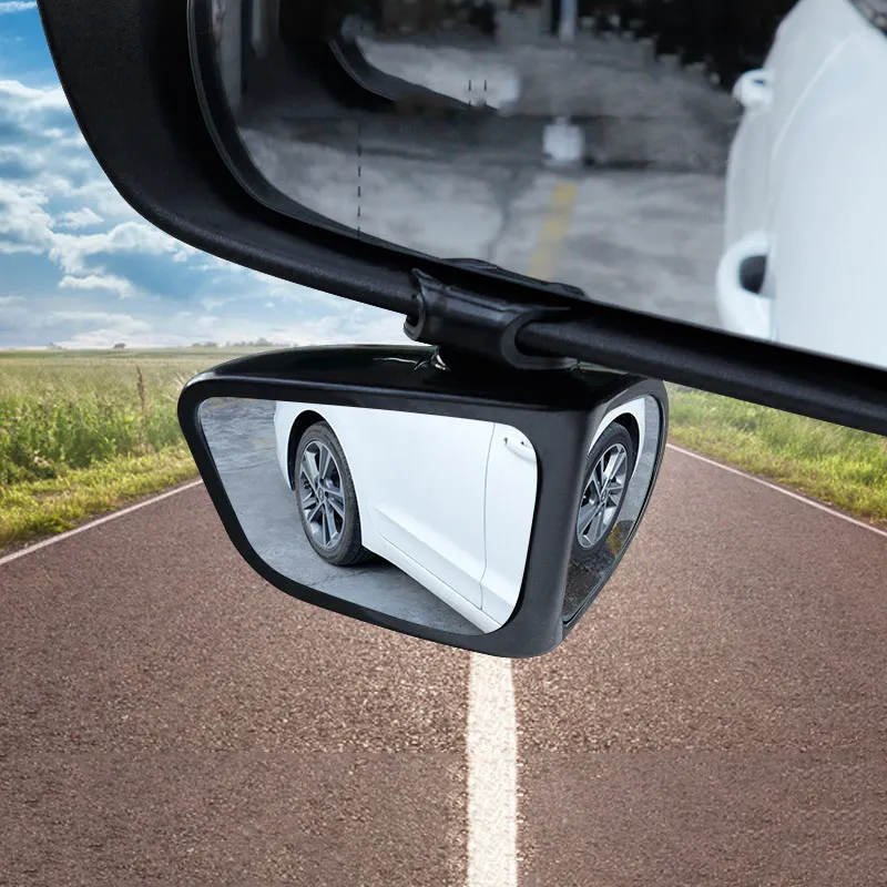 360 Degree Rotation Double Sided Blind Spot Mirror Reversing Parking Auxiliary Wide Angle Car Rear View Mirror