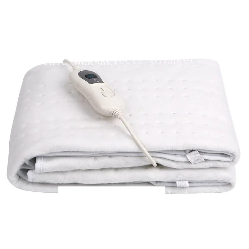 2022 New Products 220 Volt Euro Plug 3 Adjust Heating Machine Washable 150x180 Electric Blankets Supplier For Winter
