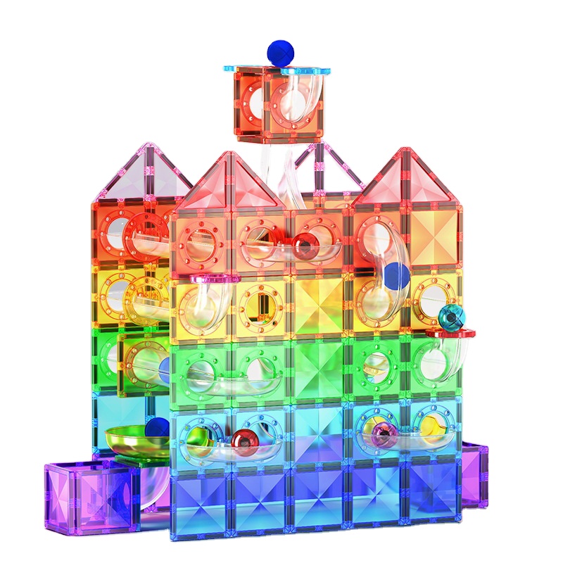 Factory Direct Sale plastic connector building tiles educational magnet play set funny magnetic building blocks tiles for kids