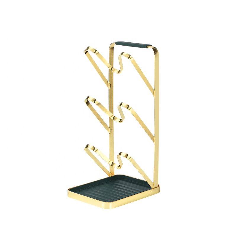 Kitchenware Storage Rack Wrought Iron Kitchen Spatula Rack Multi-function Pot Cover Rack