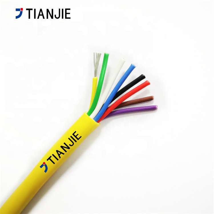 Телефонные кабели 18AWG 8 ядер многожильный медный мульти проводников экранированный ПВХ Куртка охранной сигнализации Кабели
