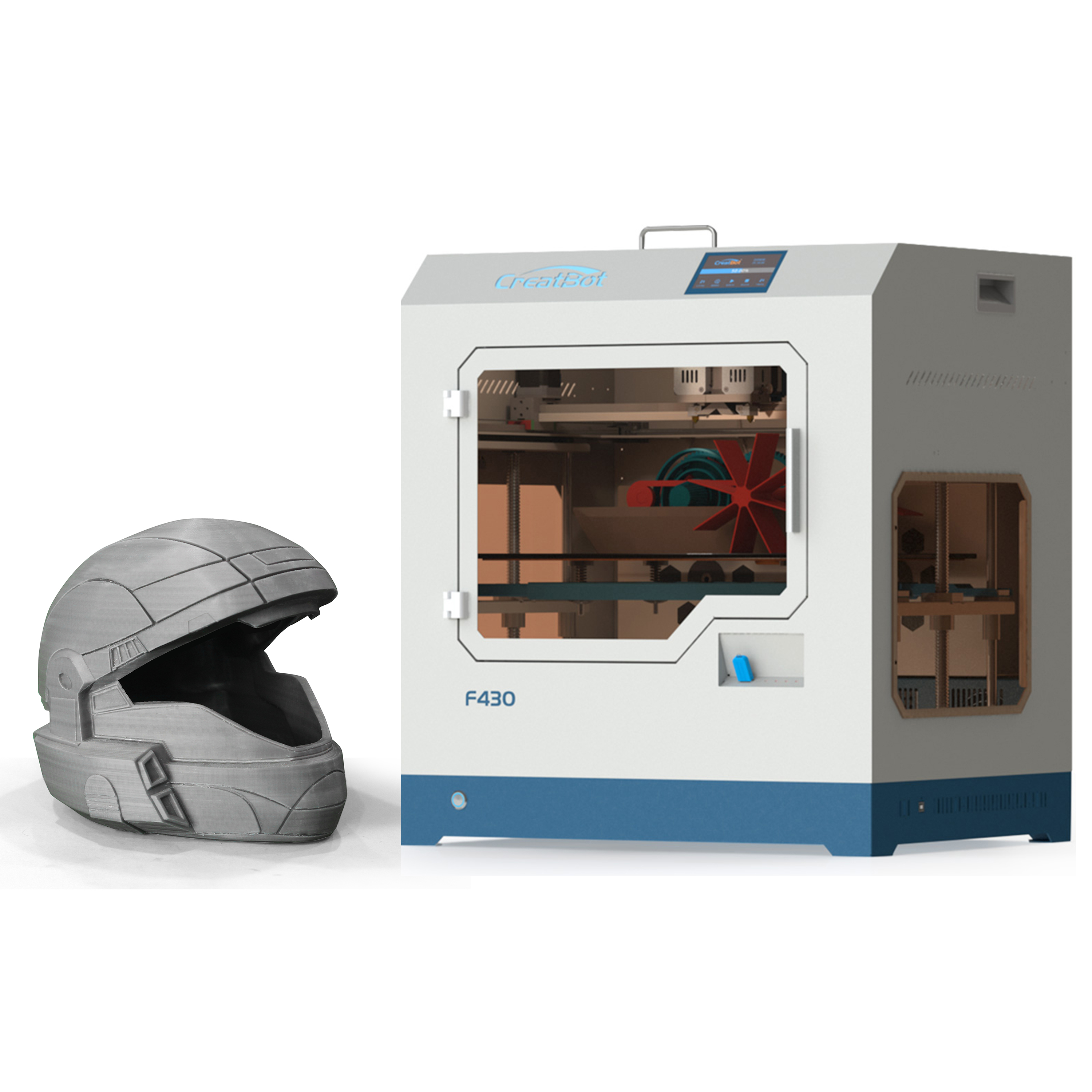 CreatBot F430 металлический штамповочный 3d принтер, металлический hotend из нержавеющей стали, услуги 3d-печати, pla полностью металлический hotend из нержавеющей стали