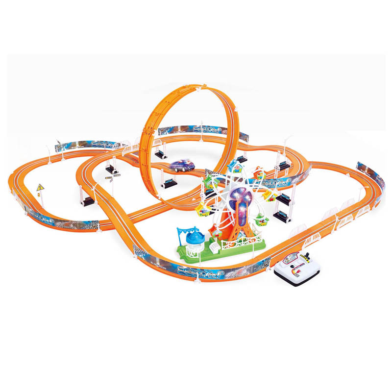 Funny Ferris Wheel Railway Car Electric DIY Track Racing Car Toys