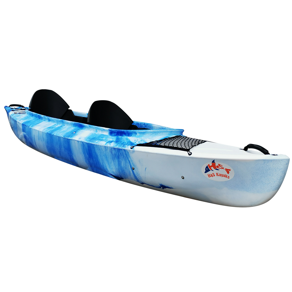 Clear Transparent Double Sea Drop Stitch Seat 2 Person Fishing Kayak
