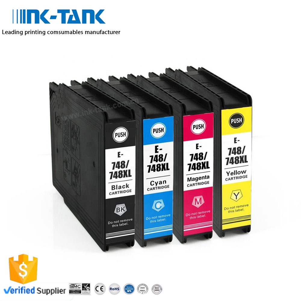 INK-TANK 748 T748 748XL Премиум совместимый чернильный картридж для принтера Epson рабочей силы Pro WF-6090 WF-6530 WF-6590 WF-8090