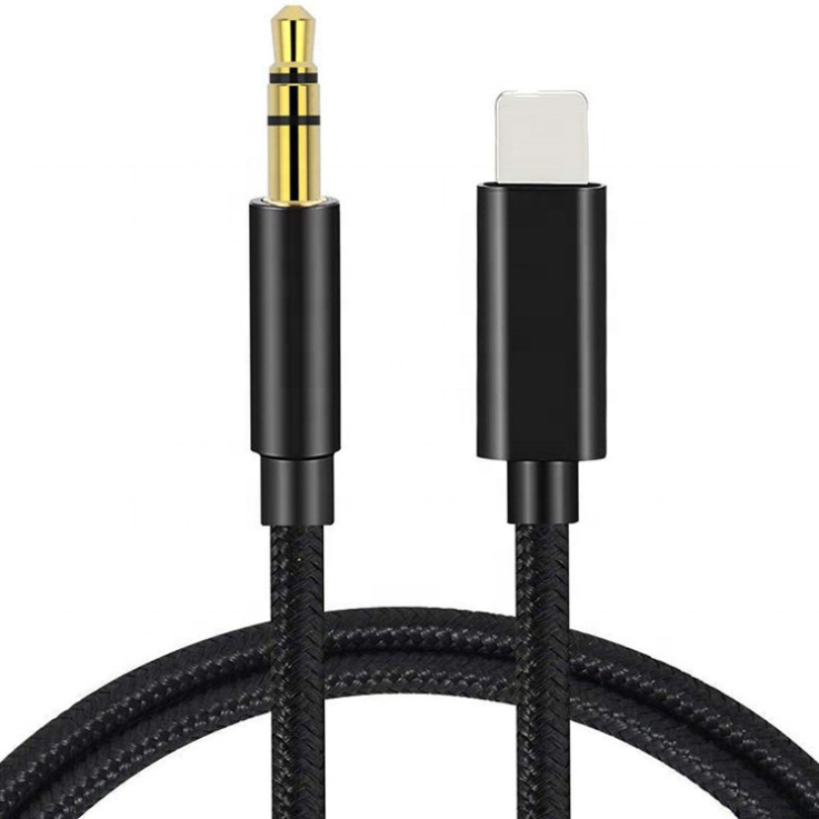 Поддержка аудиокабеля IOS 14 для iPhone 7-3,5 мм Aux-кабель, аудиоразъем, конвертер, гарнитура, адаптер для наушников