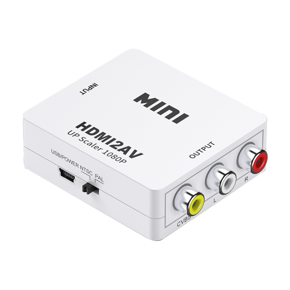 HDMI2AV Мини HD RCA CVBS HDMI К AV адаптер HD видео конвертер по хорошей цене HDMI К AV
