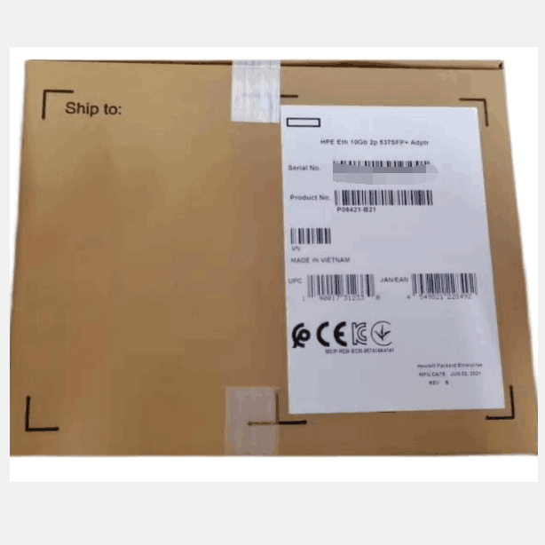 P08421-B21 HPE P10006-001 Ethernet 10 ГБ 2-порт для программирования в производственных условиях + BCM57414 адаптер/inccluding для программирования в производственных условиях 537SFP