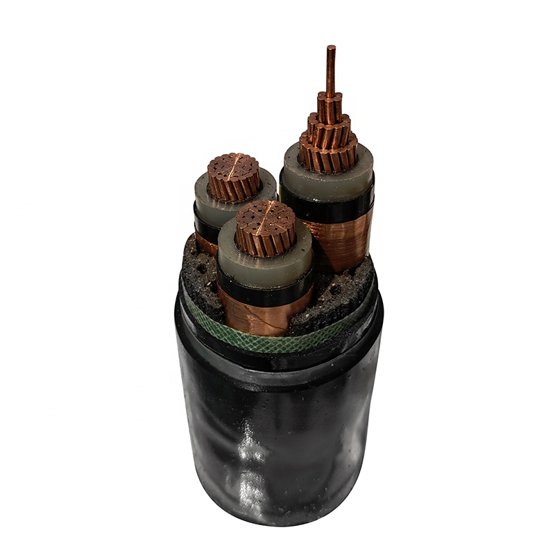 Medium voltage 11kv 15kv 35kv pvc sheath xlpe insulated 3 core 16mm2 swa power cable for construction