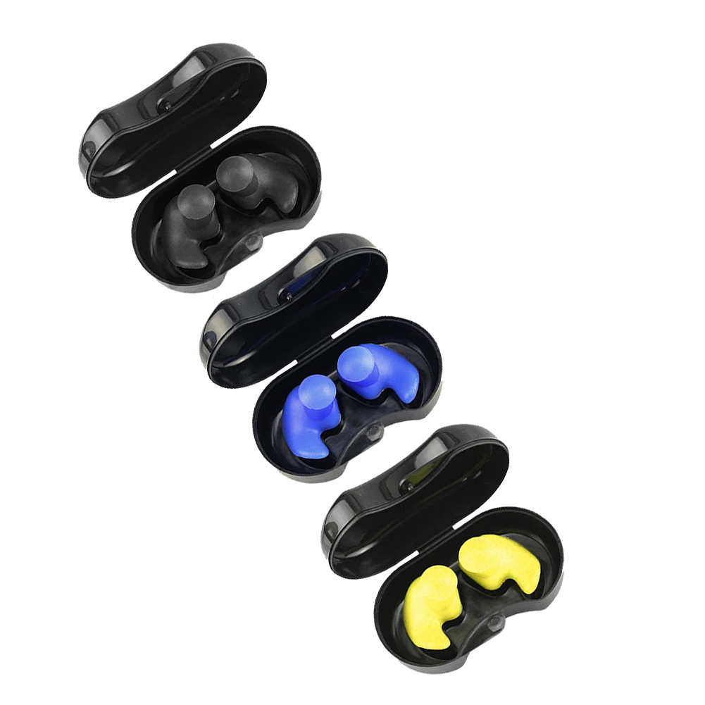 Silicone earplugs swimming environmentally friendly soft earplug set for children, adults, beginners diving