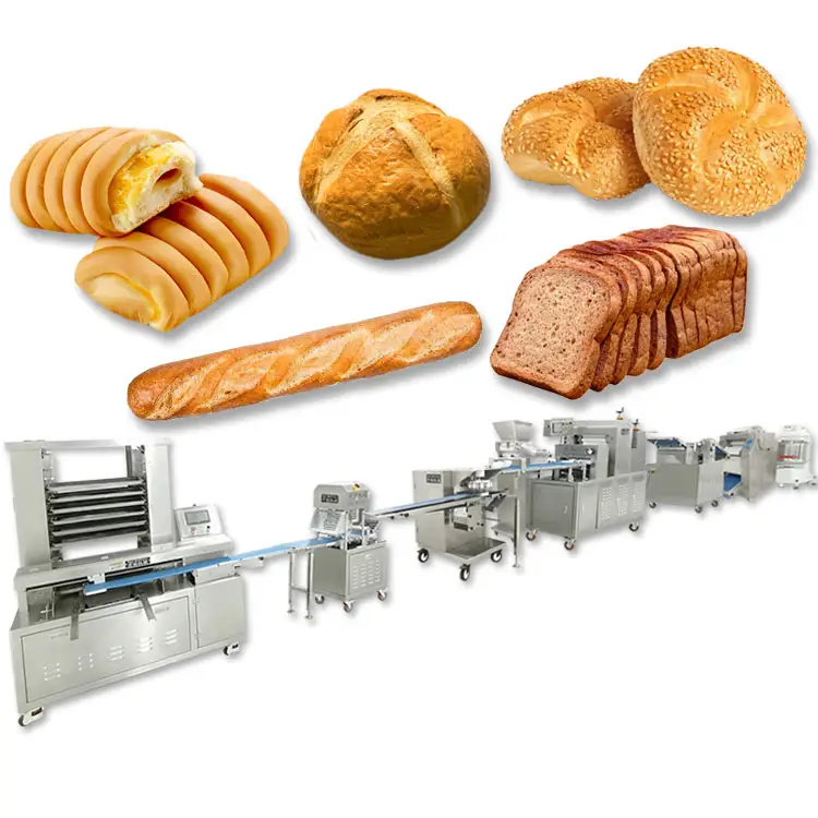 Automatic bread maker machine /hamburger bun loaf bread production line customized