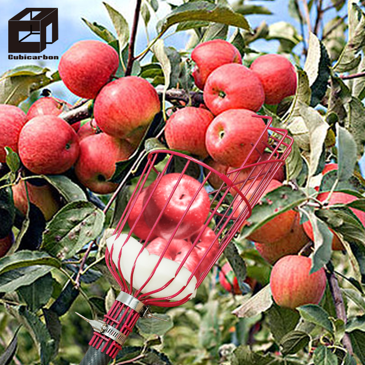 Long durable Gardon Farm long telescopic poles carbon fiber fruit harvest picker tools