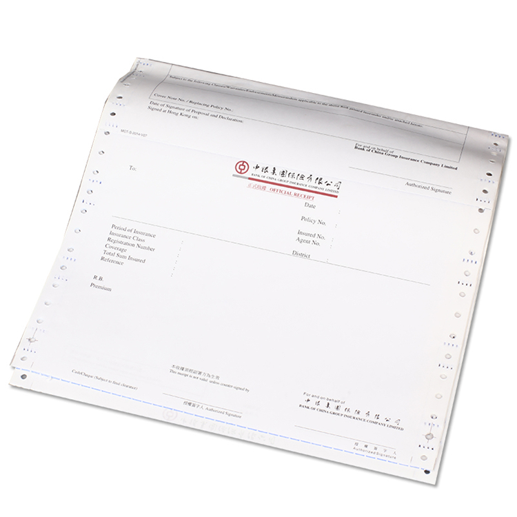 Factory Direct Sale 100% Raw Wood Pulp Widely Used Carbonless Paper Computer Printing Paper