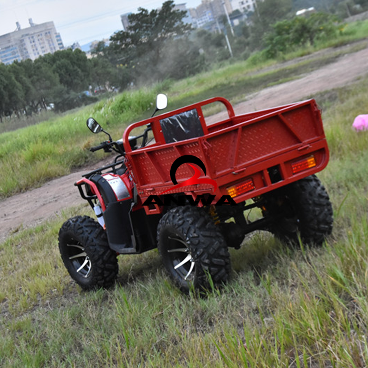 Взрослый мотовездеход 4x4 сельскохозяйственный 250 куб. См 350 куб. См грузовой мотовездеход с прицепом