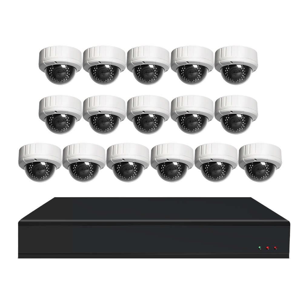 16ти-канального видеорегистратора CCTV системы POE Ip купольная ip-камера для домашней безопасности 5MP аудио NVR Kit камера безопасности Система IP66 видео наблюдения