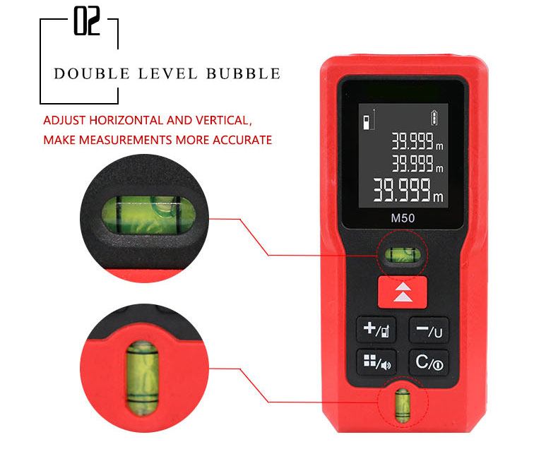 Handheld Digital Laser Distance Meter Rangefinder Measuring Tools Laser Range Meter Price