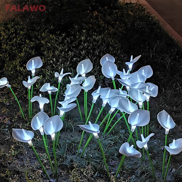 FALAWO ip68 светодиодные лампы-лилии для украшения сада