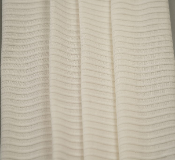 40S/1 Stripe 2*1 Organic Cotton 100% GOTS Ottoman Rib Knit Fabric