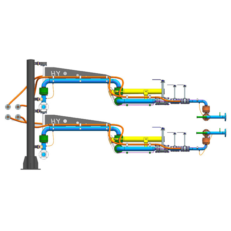 Stainless steel quantitative loading Benzene hydrogenation truck loading arms for skid-mounted and SCADA system