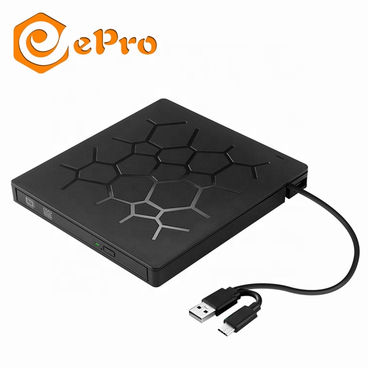 USB 3,0-концентратор EDD16, внешний DVD-привод, записывающее устройство, DVD RW оптический привод, CD/DVD-проигрыватель для ПК, ноутбука, компьютера