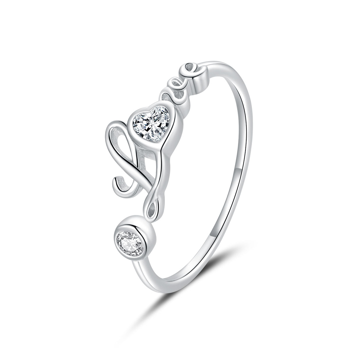 Valentine's Day Love ring s925 silver, send girlfriend gift open ring wholesale BSR146