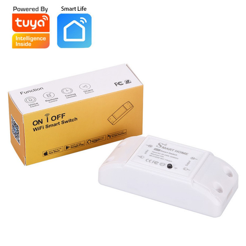 Tuya Smart выключатель Wi-Fi для переключателя «сделай сам» 10a релейный модуль ведьма поддерживает приложение Smart Life пульт дистанционного управления переключатель передачи голоса, таймера реле времени