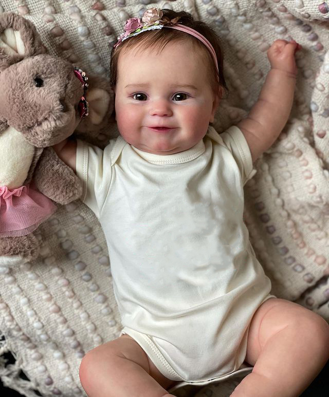 Полноразмерная Силиконовая Водонепроницаемая Кукла Reborn Maddie, 50 см, ручная Детализация, рисунок с видимыми венами, реалистичный объемный оттенок кожи